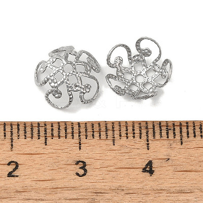 Non-Tarnish 304 Stainless Steel Bead Caps STAS-P363-07P-1
