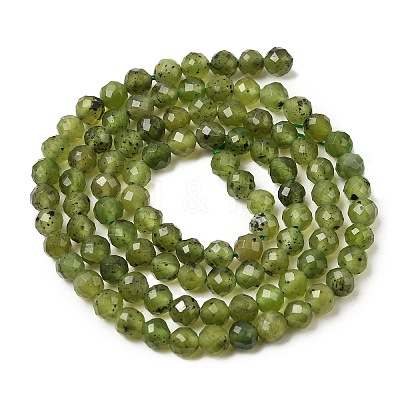Natural Green Jade Beads Strands G-P603-C-4mm-03A-1