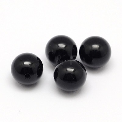 Natural Black Onyx Beads G-D708-8mm-1