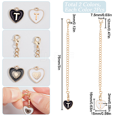 2 Sets Alloy Enamel Cup Pendant Decorations HJEW-SC0001-56T-1