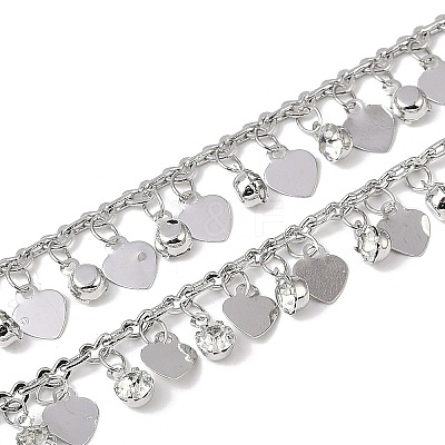 Handmade Brass & Rhinestone Chains CHC-Z001-15P-01-1