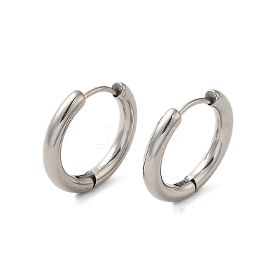 Tarnish Resistant 304 Stainless Steel Hoop Earrings LS-EJEW-P177-P-22-1
