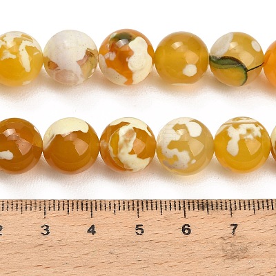 Natural Fire Crackle Agate(Dyed & Heated) Beads Strands G-K425-A07-12mm-1