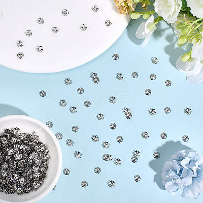 1000Pcs 316 Surgical Stainless Steel Bead Caps STAS-ME0003-22-1