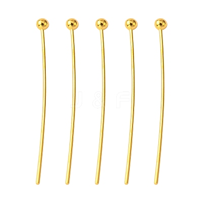 Brass Ball Head Pins KK-R020-06G-1