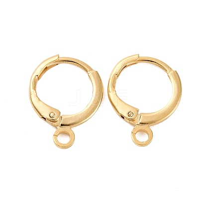 Brass Huggie Hoop Earring Findings KK-L179-04G-A-01-1