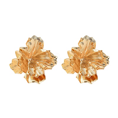 Iron Stud Earrrings for Women EJEW-U063-02A-G-1