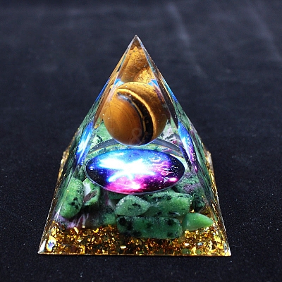 Luminous Constellation Orgonite Pyramid Resin Energy Generators PW-WGB3061-12-1