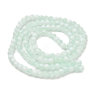 Crackle Glass Beads Strands GLAA-U001-6mm-01-1