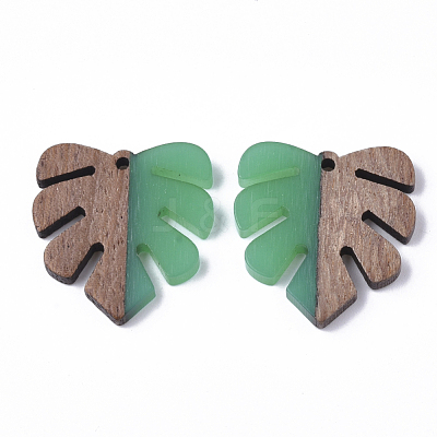 Resin & Wood Pendants X-RESI-S358-24A-1