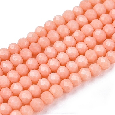 Opaque Solid Color Imitation Jade Glass Beads Strands EGLA-A044-P2mm-D33-1