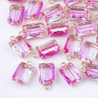 Transparent Glass Pendants GLAA-T007-20C-1