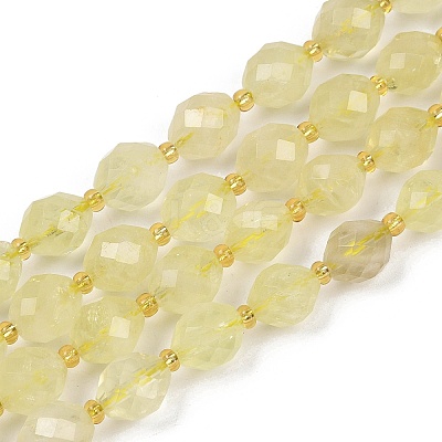 Natural Lemon Quartz(Heated) Beads Strands G-N342-149I-23-1