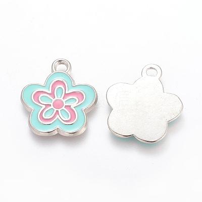 Alloy Enamel Pendants EAP073Y-4-1