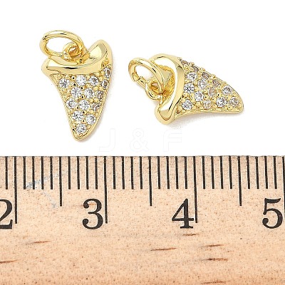 Brass Micro Pave Cubic Zirconia Pendants X-KK-Z120-28G-1