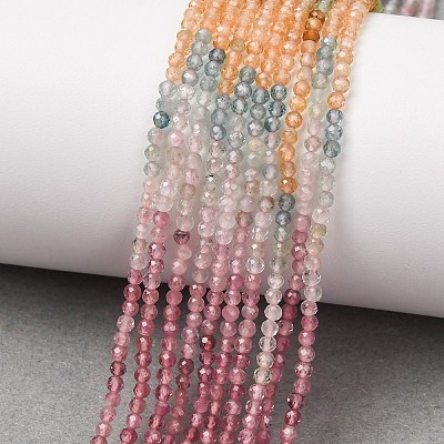 Gradient Color Natural Multicolor Tourmaline Beads Strands G-D110-A02-07-1