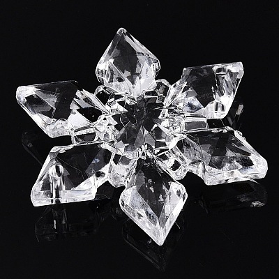 Transparent Acrylic Connector Charms TACR-T028-04B-1