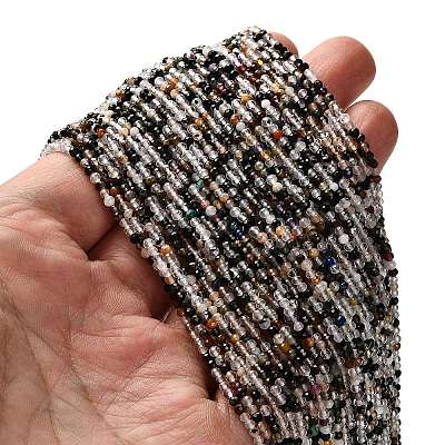 Natural & Synthetic Mixed Gemstone Beads Strands G-RM2025-A16-2mm-B-1