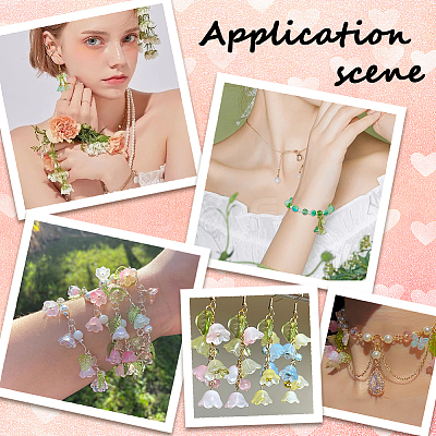 350Pcs 7 Styles Glass Beads GLAA-SC0003-44-1