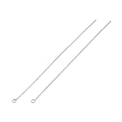 Non-Tarnish 304 Stainless Steel Stud Earring Finding X-STAS-E161-06P-1