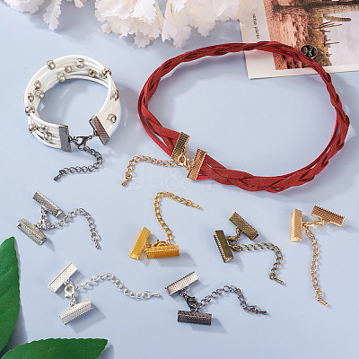 30 Sets 6 Colors Iron Chain Extender IFIN-TA0001-52-1