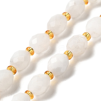Natural Rainbow Moonstone Beads Strands G-H297-C12-01-1