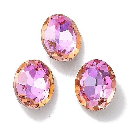 Glass Rhinestone Cabochons RGLA-G020-02A-D502-1