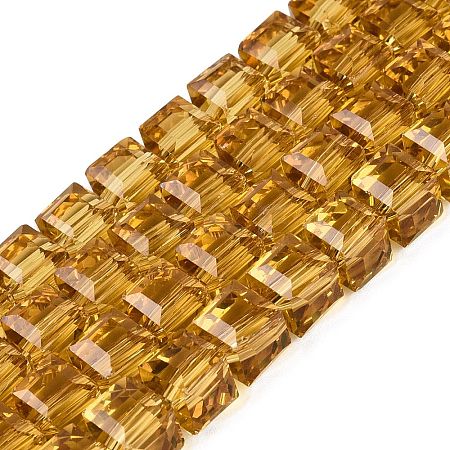 Transparent Glass Beads Strands GLAA-R041-8x8mm-A07-1
