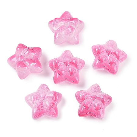 Transparent Spray Paint Glass Beads X1-GLAA-H035-02C-1