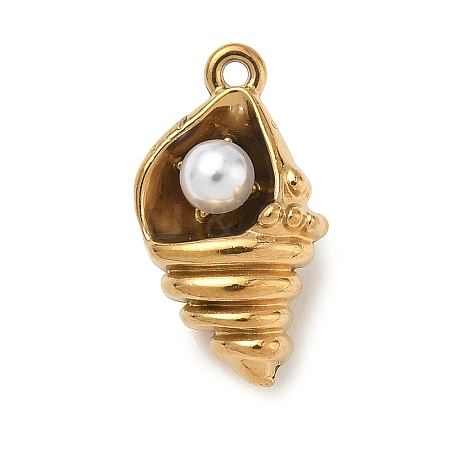 304 Stainless Steel Pendants STAS-F328-02D-G-1