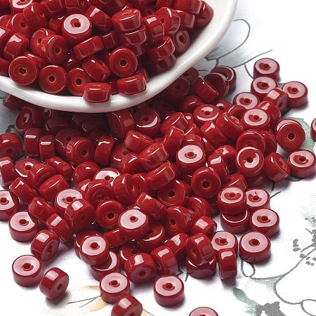 Opaque Colours Glass Seed Beads SEED-E001-P3x6mm-13-1