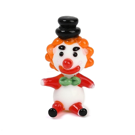 Handmade Lampwork Clown Display Decorations LAMP-Q005-12N-1