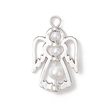 Glass Pearl Pendants PALLOY-JF04044-1