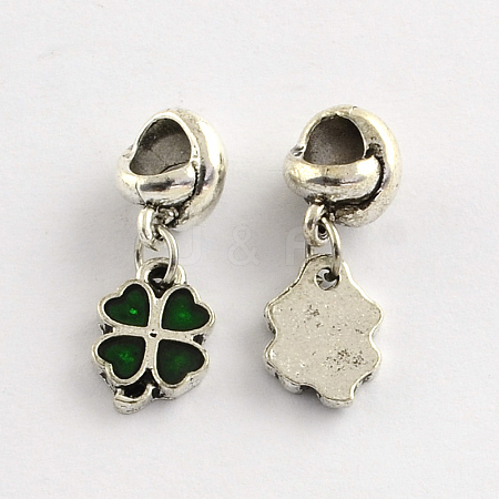 Alloy Enamel Style European Dangle Charms MPDL-R036-54C-1