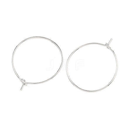 SHEGRACE Brass Hoop Earring Findings XGRPCH798-217P-1