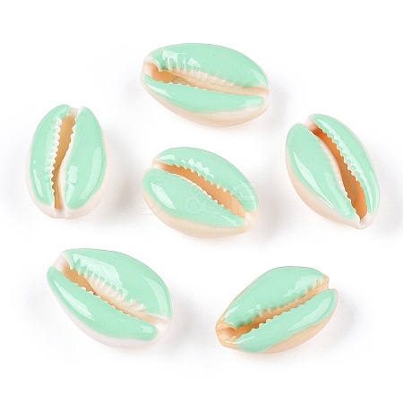 Natural Cowrie Shell Beads X-SHEL-S274-04H-1