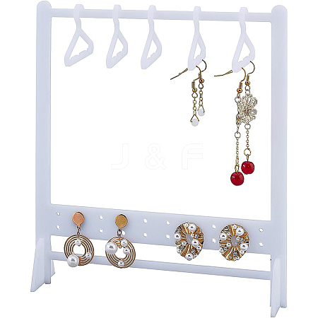 Opaque Acrylic Earring Display Stands EDIS-WH0029-13-1
