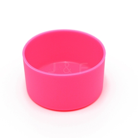 Silicone Nonslip Heat Resistant Reusable Cup Sleeve SIL-WH0003-08C-1