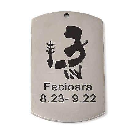 Non-Tarnish 304 Stainless Steel Pendants STAS-C098-01H-P-1