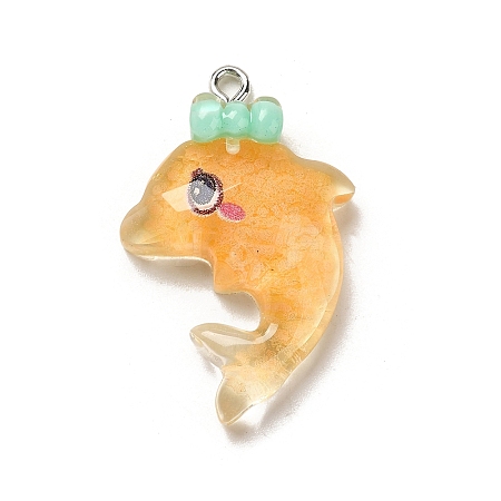 Marine Animal Series Resin Pendants RESI-Q012-01E-03-1