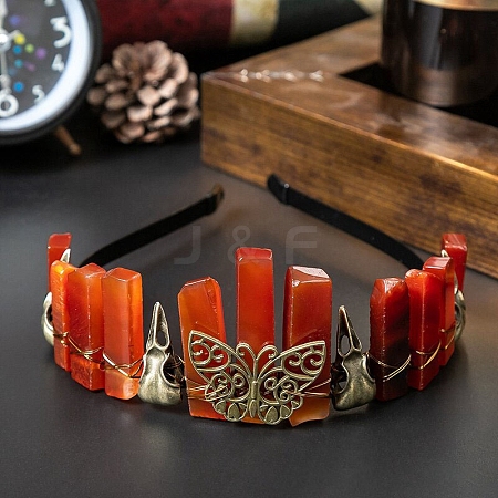 Natural Red Aventurine Headband PW-WGEF7A0-08-1