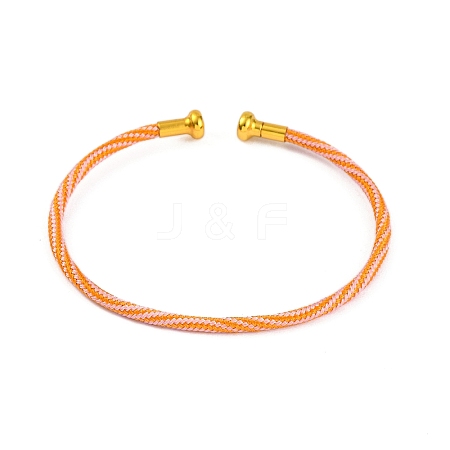 Braided Carbon Steel Wire Bracelet Making MAK-A017-B36-1