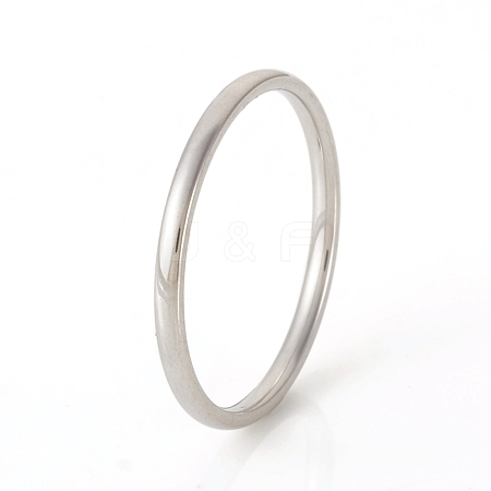 Tarnish Resistant 201 Stainless Steel Plain Band Rings RJEW-G107-1.5mm-6-P-1