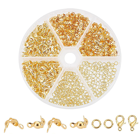 200Pcs Brass End Bead Tips DIY-PH0002-96A-1
