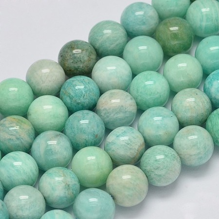 Natural Amazonite Beads Strands G-K068-03-8mm-1