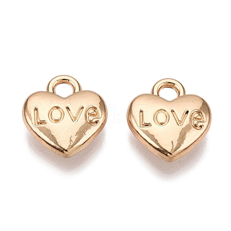 Valentine's Day Rack Plating Alloy Pendants FIND-N005-09G-1