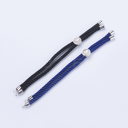 Nylon Twisted Cord Bracelet Making MAK-F019-P-1