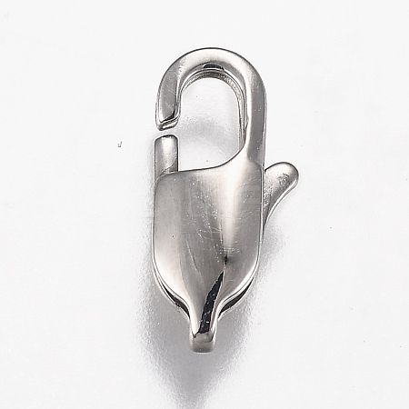 316 Surgical Stainless Steel Lobster Claw Clasps STAS-Z013-02A-1
