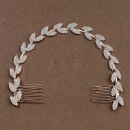 Alloy Rhinestone HairBands PW-WGCB9AE-01-1