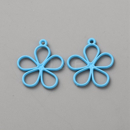 Hollow Out Spray Painted Alloy Pendants LS-FIND-WH20008-19E-1